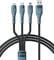 Фото - Кабель Proda PD-B74th USB - Lightning + micro USB + USB Type-C (M/M), 6 А, 1.3 м, Black (PD-B74th-BK) | click.ua