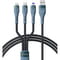 Фото - Кабель Proda PD-B74th USB - Lightning + micro USB + USB Type-C (M/M), 6 А, 1.3 м, Black (PD-B74th-BK) | click.ua