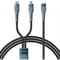 Фото - Кабель Proda PD-B73th USB Type C - USB Type-C + Lightning (M/M), 5 А, 1.3 м, Black (PD-B73th-BK) | click.ua