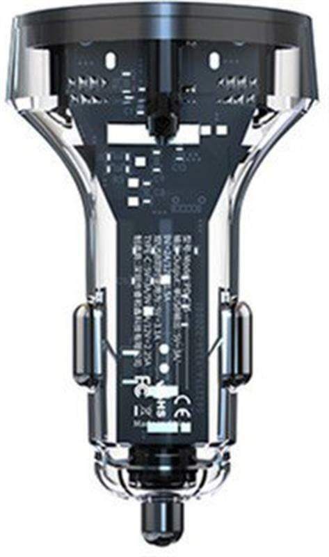 Автомобильное зарядное устройство Proda Azeada SYVI PD-C35 (2USB 3A; USC-C 3A) Black (PD-C35-BK)