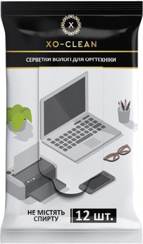 Влажные салфетки для оргтехники XoKo XO-Clean 12 шт (XO-Clean-12)