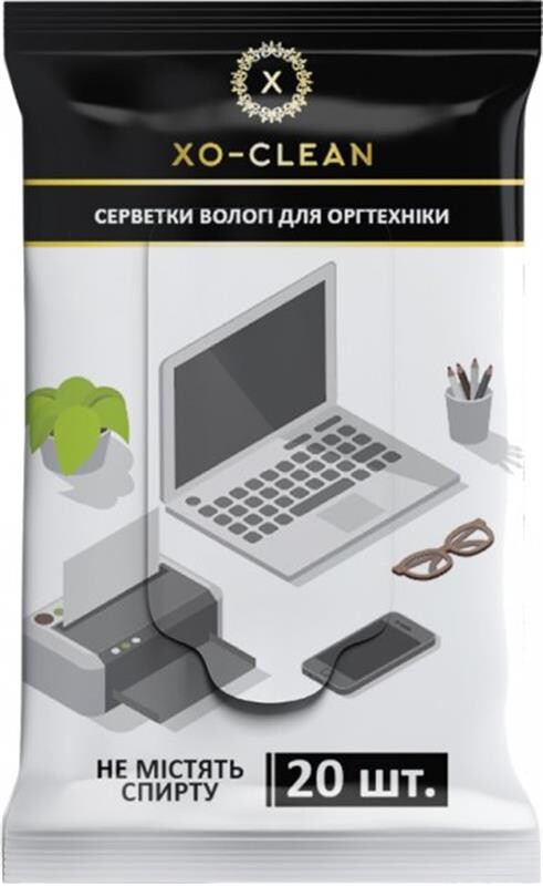 Влажные салфетки для оргтехники XoKo XO-Clean 20 шт (XO-Clean-20)