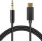 Фото - Адаптер XoKo 3.5 мм - USB Type-C (M/M), 1 м, Black (AUX-002-BK) | click.ua