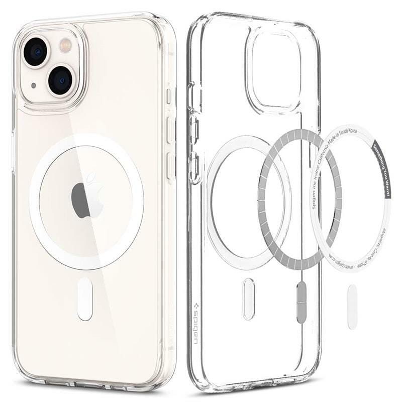 Чeхол-накладка Spigen Ultra Hybrid Mag Safe для Apple iPhone 13 White (ACS03528)