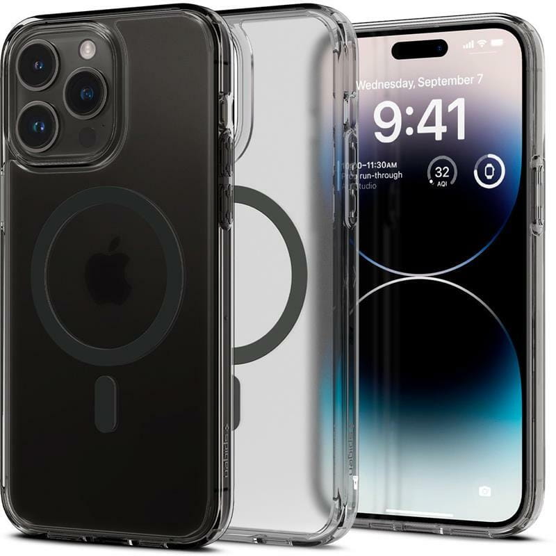 Чeхол-накладка Spigen Ultra Hybrid MagFit для Apple iPhone 14 Pro Frost Black (ACS05586)