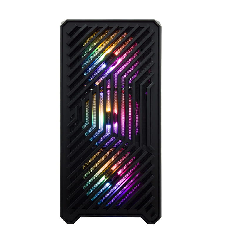 Корпус 1stPlayer T5-4F1-BK Black без БП