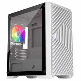 Корпус 1stPlayer T5-4F1-W-WH White без БП