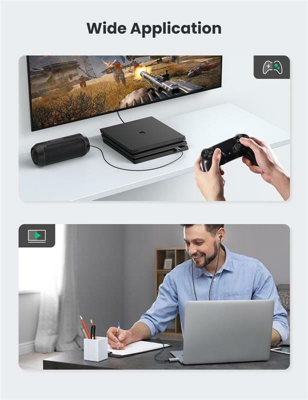 Звуковая карта Ugreen CM383 Gray (80864)