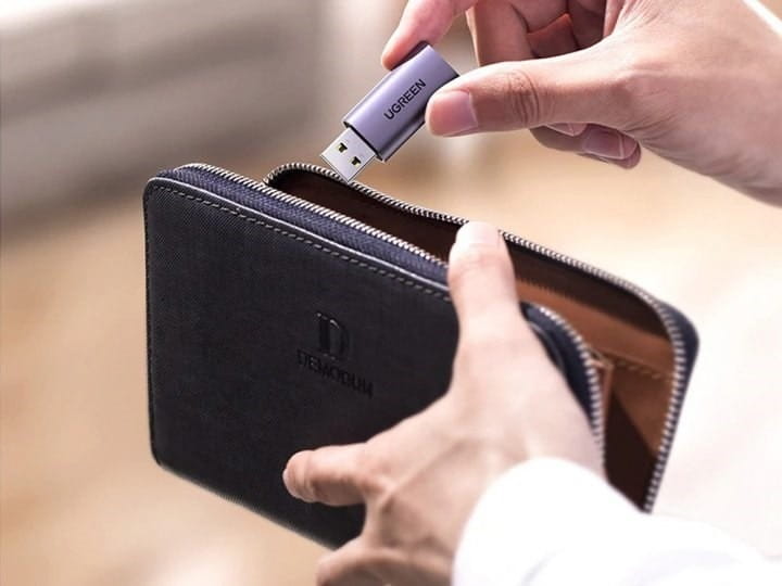 Звуковая карта Ugreen CM383 Gray (80864)