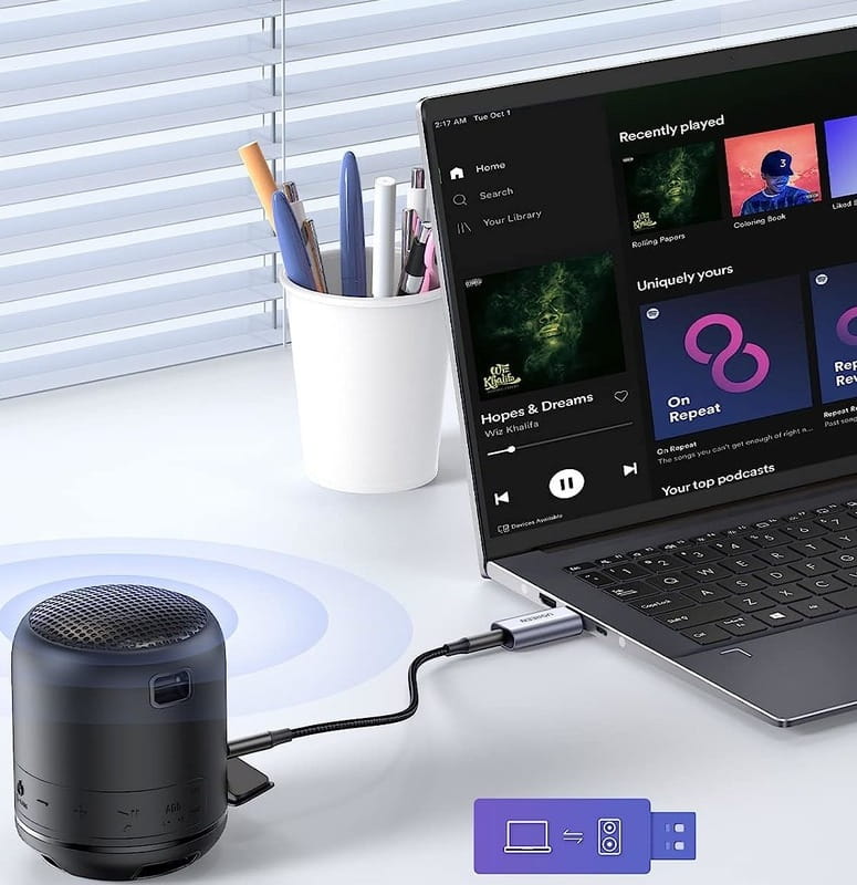 Звуковая карта Ugreen CM383 Gray (80864)