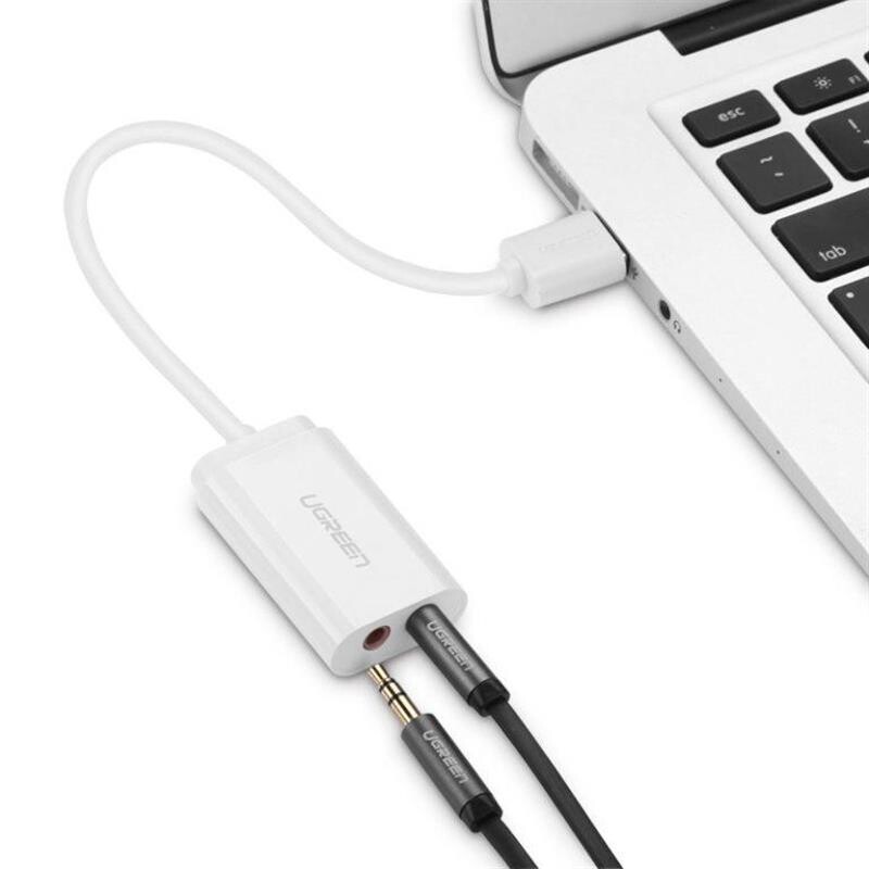 Звуковая карта Ugreen US205 White (30143)