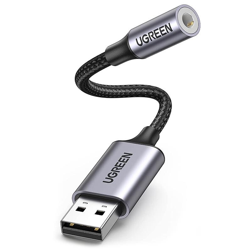 Звуковая карта Ugreen CM477 Gray (30757)