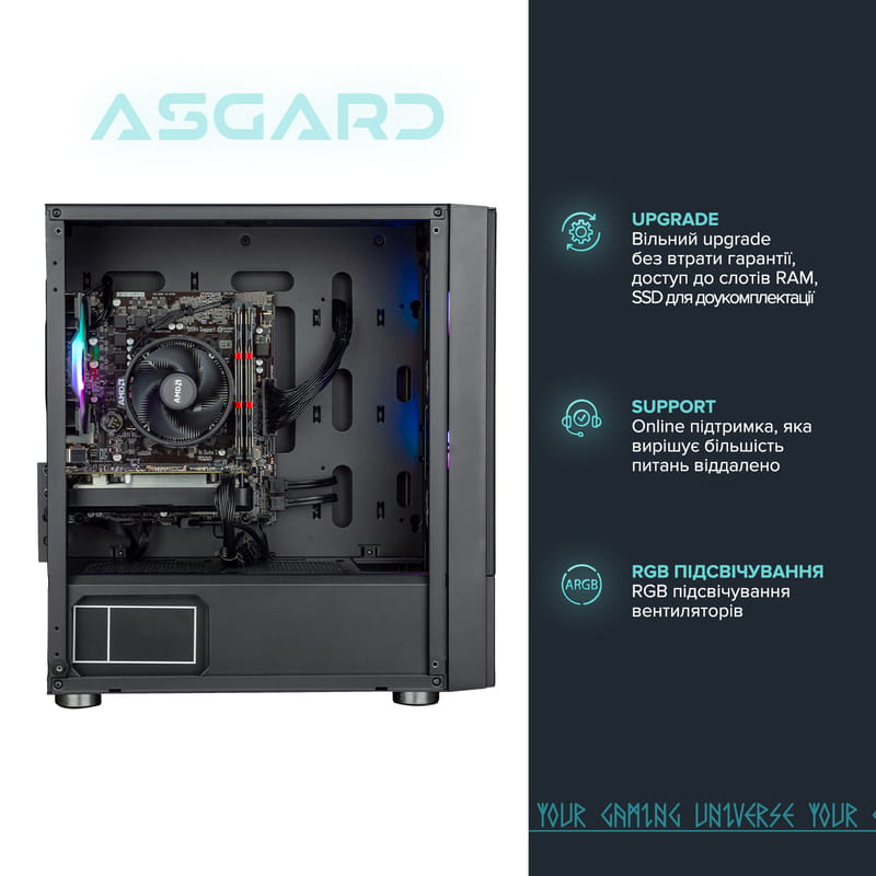 Персональный компьютер ASGARD (A45.32.S5.36T.2900W)