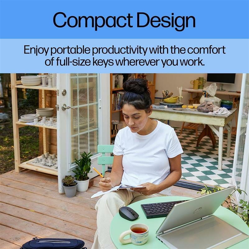 Клавіатура беспроводная HP 350 Compact Multi-Device BT Black (692S8AA)