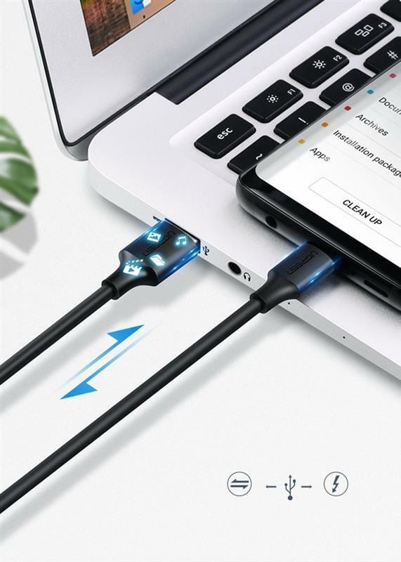 Кабель Ugreen US287 USB - USB Type-C, 1.5 м, Black (60117)