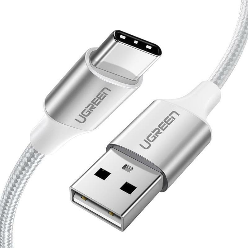 Кабель Ugreen US288 USB - USB Type-C (M/M), 2 м, White (60133)