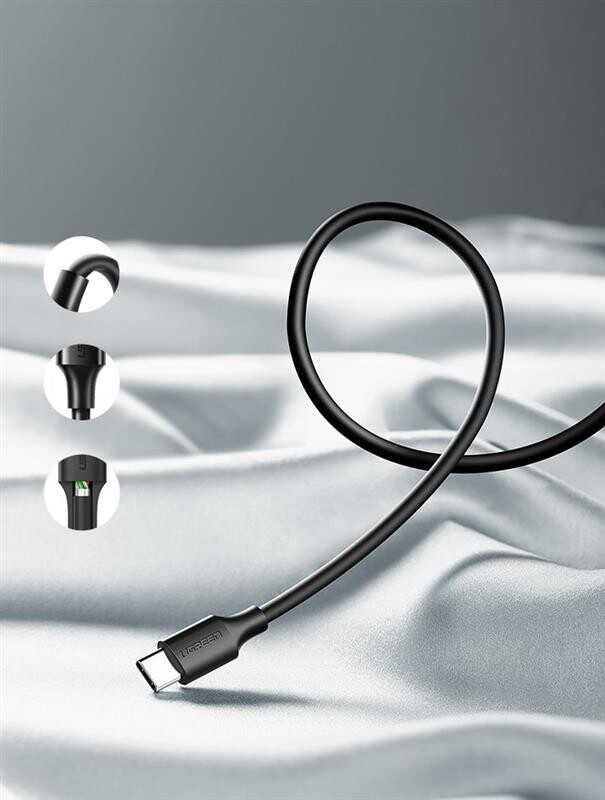 Кабель Ugreen US287 USB - USB Type-C (M/M), 3 м, Black (60826)