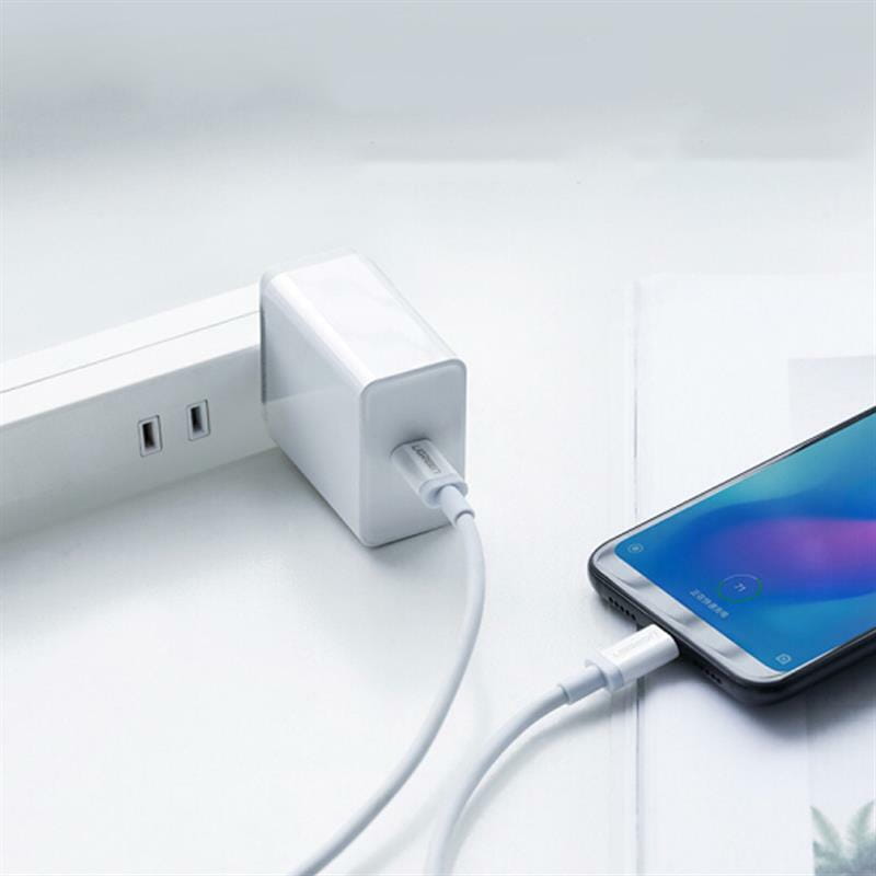 Кабель Ugreen US264 USB-C - USB-C (M/M), 1м, White (60519)