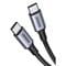 Фото - Кабель Ugreen US316 USB Type-C - USB Type-C (M/M), 1.5 м, Gray (70428) | click.ua