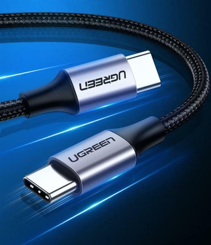 Кабель Ugreen US261 USB Type-C - USB Type-C (M/M), 2 м, Black (50152)