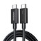 Фото - Кабель Ugreen US501 USB Type-C - USB Type-C (M/M), 0.8 м, Black (30389) | click.ua