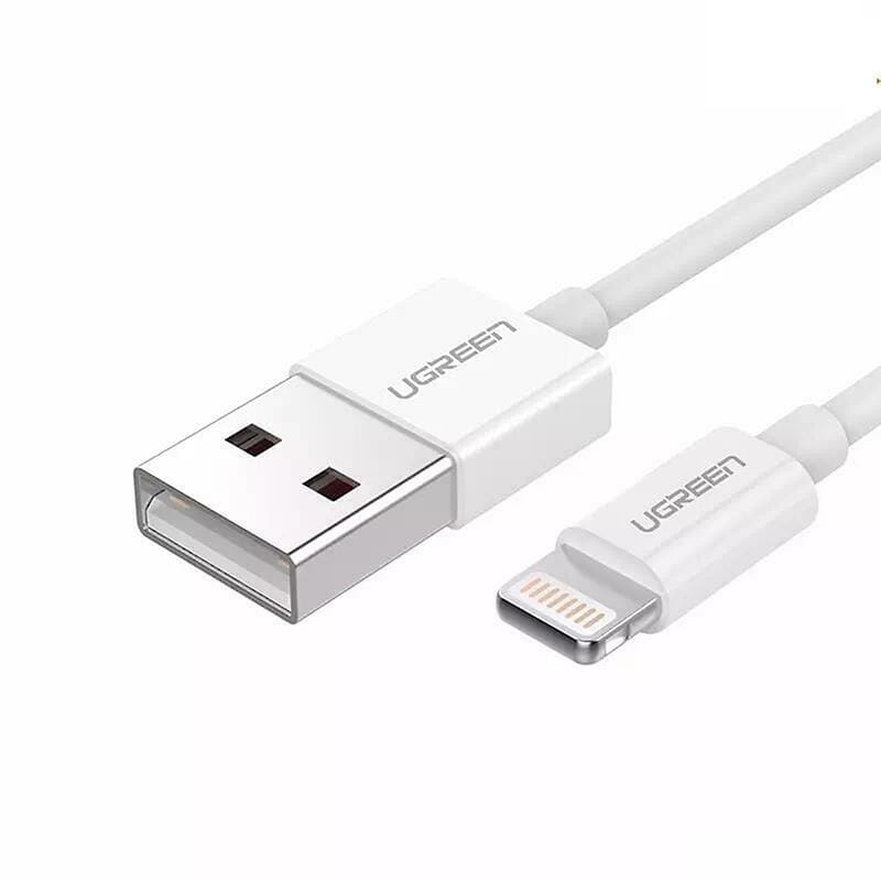 Кабель Ugreen US155 USB - Lightning (M/M), 2 м, White (20730)