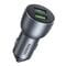 Фото - Автомобільний зарядний пристрій Ugreen CD213 (2xUSB 36W (USB-A) QC 4.0 Gray (10144) | click.ua