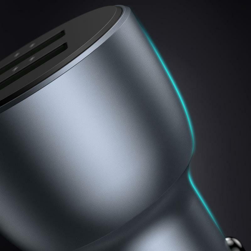 Автомобильное зарядное устройство Ugreen CD213 (2xUSB 36W (USB-A) QC 4.0 Gray (10144)