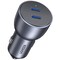 Фото - Автомобільний зарядний пристрій Ugreen CD213 (2xUSB 40W (USB-C) QC 3.0+ Gray (70594) | click.ua