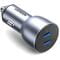 Фото - Автомобильное зарядное устройство Ugreen CD213  (2xUSB 40W (USB-C) QC 3.0+ Gray (70594) | click.ua