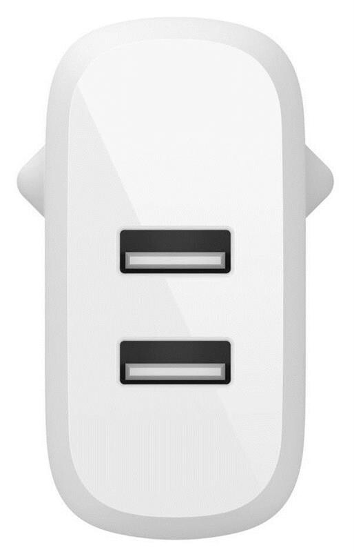 Сетевое зарядное устройство Belkin Home Charger 24W Dual USB White (WCB002VFWH)