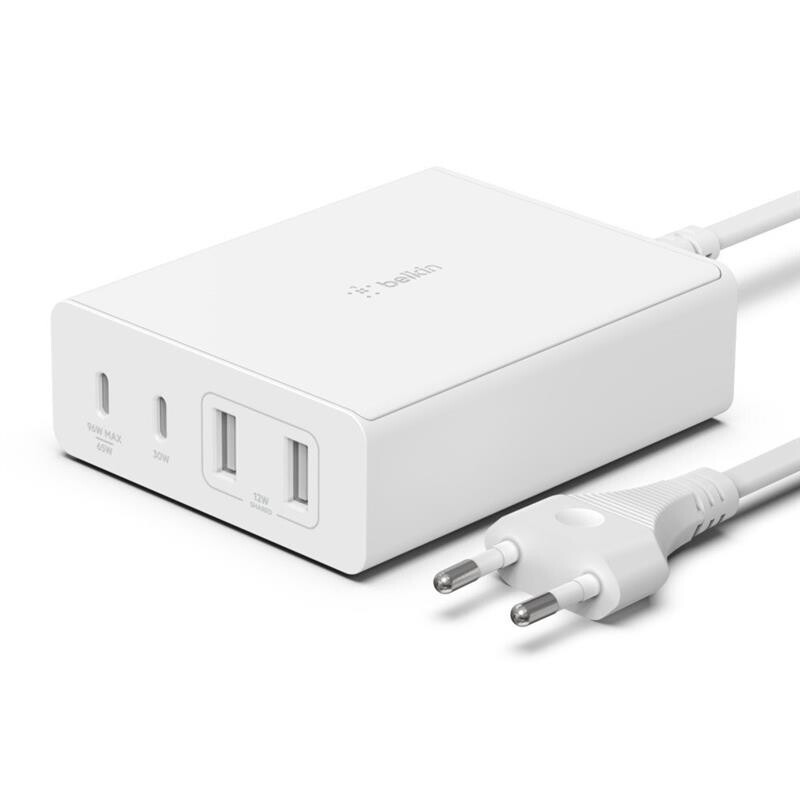 Сетевое зарядное устройство Belkin Home Charger 108W Dual USB-С/USB-A (WCH010VFWH)