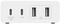 Фото - Сетевое зарядное устройство Belkin Home Charger 108W Dual USB-С/USB-A (WCH010VFWH) | click.ua