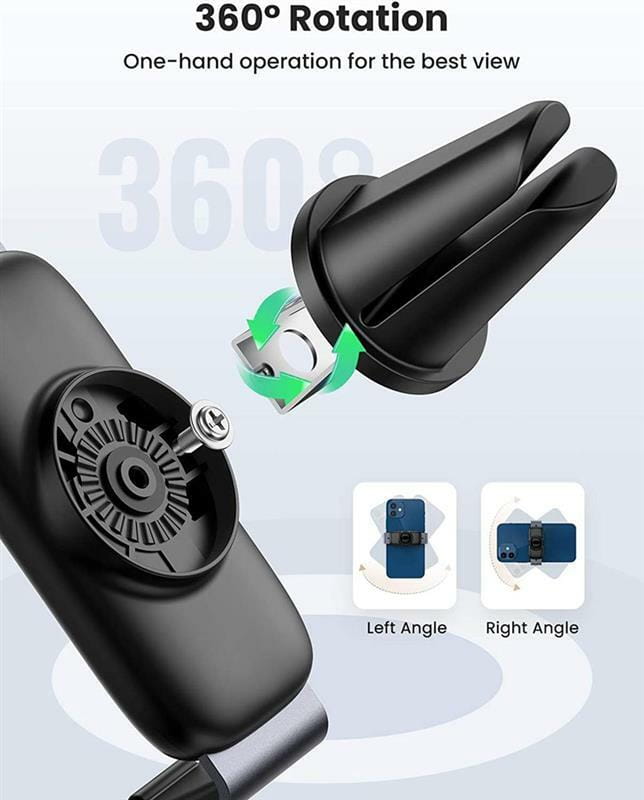 Тримач автомобільний Ugreen LP120 Air Vent Phone Holder Black (10422)