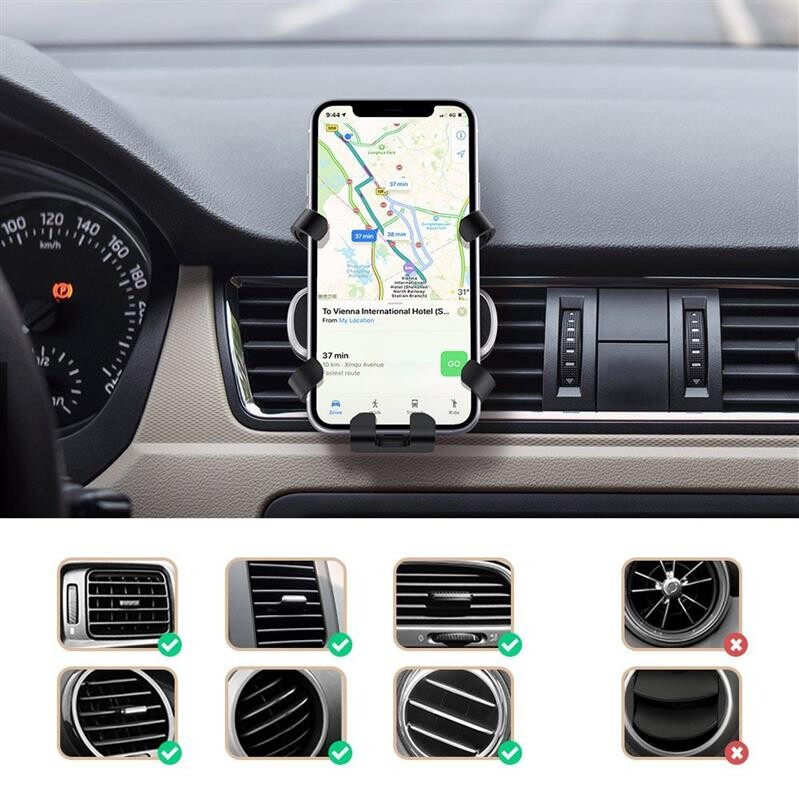Держатель автомобильный Ugreen LP228 Black (80539)