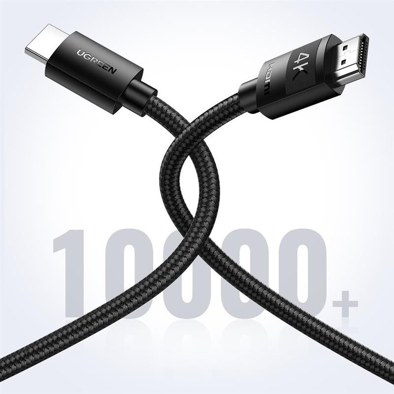 Кабель Ugreen HD119 HDMI - HDMI, 1 м, Black (30999)