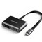 Фото - Адаптер Ugreen CM303 HDMI+VGA - USB Type-C (F/M), Black (70549) | click.ua