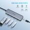 Фото - Концентратор USB Type-C Ugreen 4xUSB 3.0, Gray (70336) | click.ua