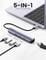 Фото - Концентратор USB Type-C Ugreen CM418 2xUSB 3.0 + HDMI + RJ45 1000M Ethernet, Gray (10919) | click.ua
