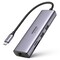 Фото - Концентратор USB Type-C Ugreen CM512 2xUSB 3.0 + HDMI + RJ45 1000M Ethernet + Cardreader, Gray (60515) | click.ua