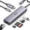 Фото - Концентратор USB Type-C Ugreen CM512 2xUSB 3.0 + HDMI + RJ45 1000M Ethernet + Cardreader, Gray (60515) | click.ua