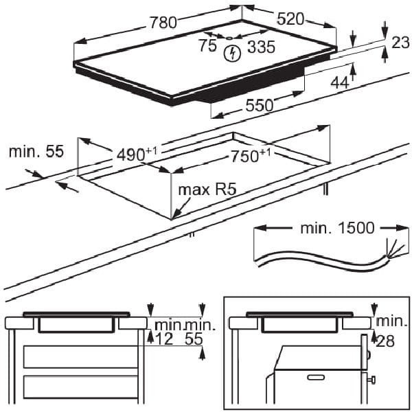 Варильна поверхня Electrolux EIV84550