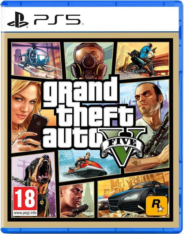 Игра Grand Theft Auto V для PlayStation 5, Russian Subtitles, Blu-Ray диск (5026555431842)