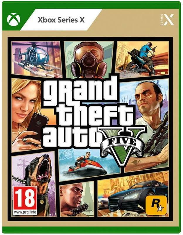 Игра Grand Theft Auto V для Xbox Series X, Russian Subtitles, Blu-ray (5026555366700)