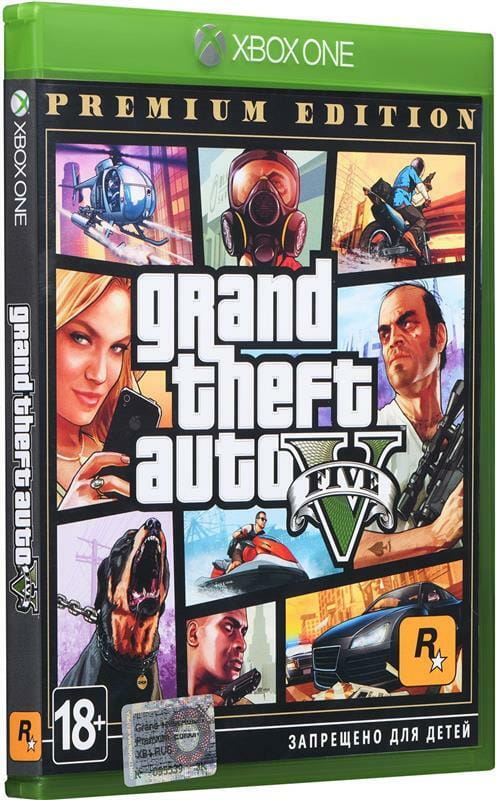 Игра Grand Theft Auto V Premium Edition для Xbox One, Russian subtitles, Blu-ray (5026555360005)