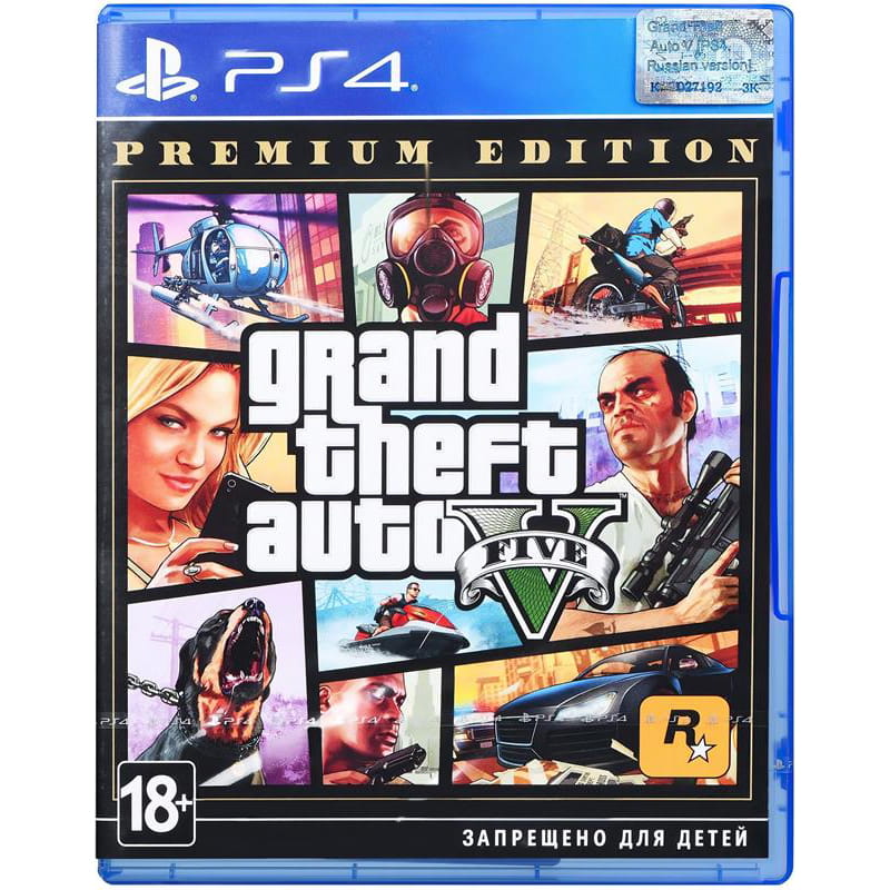 Гра Grand Theft Auto V Premium Edition для Sony PlayStation 4, Blu-ray (5026555424271)