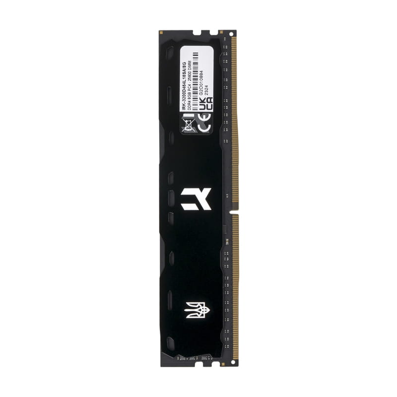 Модуль пам`ятi DDR4 8GB/3200 Goodram UKRAINA IRDM X Black (IRK-3200D464L16SA/8G)