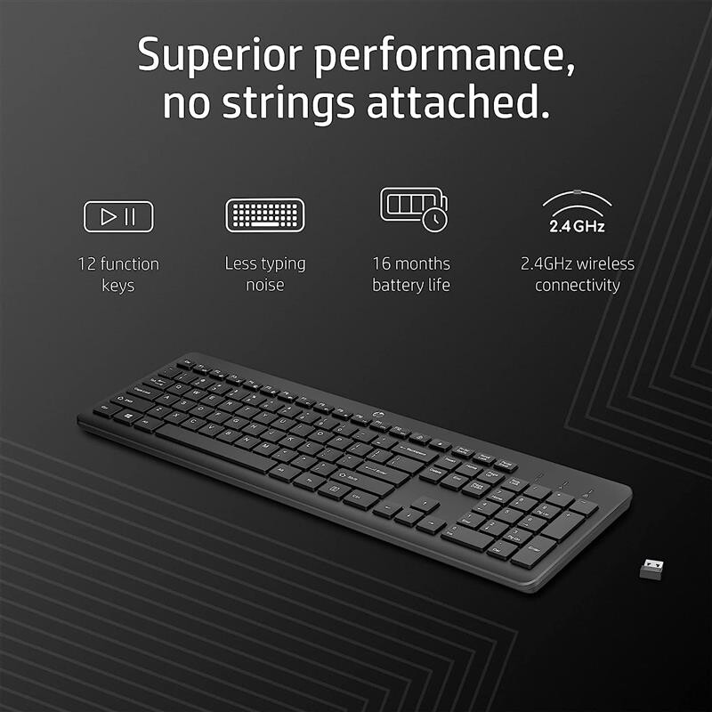 Клавиатура беспроводная HP 230 WL Black (3L1E7AA)