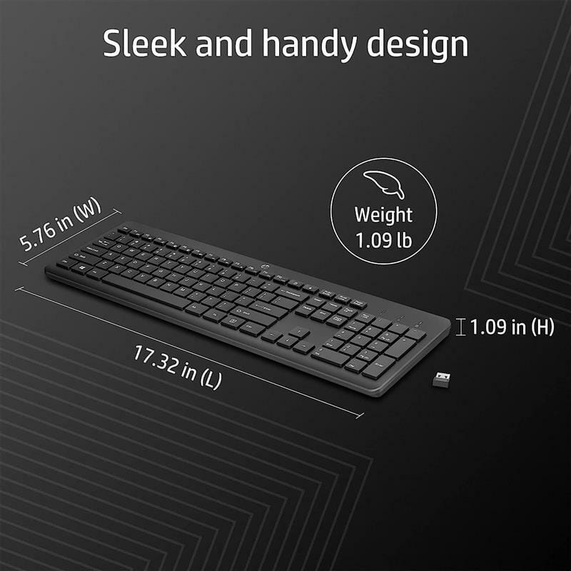 Клавіатура беспроводная HP 230 WL Black (3L1E7AA)