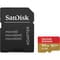 Фото - Карта пам`ятi MicroSDXC512GB C10 UHS-I SanDisk Extreme V30 U3 R190/W130MB/s + SD (SDSQXAV-512G-GN6MA) | click.ua